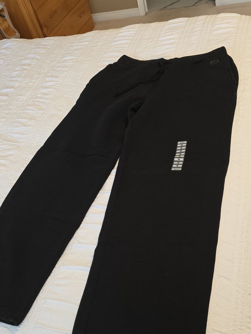 Men's WindRiver Black Fleece Sweatpants - Comfortable Everyday Joggers